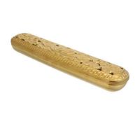 CHICAMPERA Quemador de Incienso Cerámico Dorado Varios Estilos Adecuado para Meditar y Mejorar la Calidad del Porta Varillas de Incienso para Aromaterapia Adecuado para Varios Estilos