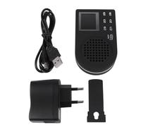 CHICAMPERA Reproductor de Audio Mp3 Portátil Negro con Altavoz de Sonido Claro Incorporado y Batería de Gran Capacidad, Incluye Cable USB, Adecuado para Obsequio a Familiares y Amigos
