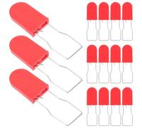 CHICAMPERA Sellos de Bloqueo Antimanipulación Cable Metálico Rojo, 50 Piezas, Precintos de Seguridad Numerados para Logística, Transporte y Embalaje Industrial