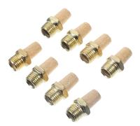 CHICAMPERA Silenciadores Neumáticos de Cobre 1/4 Pulgada Hilo, 8 Piezas para Válvula Solenoide, Reducción de Ruido y Flujo de Aire, Accesorios Industriales Neumáticos de Aire Comprimido