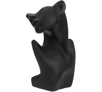 CHICAMPERA Soporte para joyas y maniquí de joyería en color negro, exhibidor de collares con diseño simple y función antienredos, ideal para exhibición en tiendas y tocadores