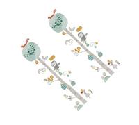CHICAMPERA Tabla de Altura Autoadhesiva Diseño de Animales del Bosque para Niños y Niñas, Pegatina Decorativa de Pared Resistente al Agua, Tamaño 30x60 Cm, Adecuado para Decoración