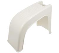 CHICAMPERA Taburete de Plástico Antideslizante para Pedicura Beige, Mini Reposapiés Duradero para Cuidado de Pies en Salones y Uso Doméstico
