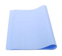CHICAMPERA Tapete de Silicona Azul Flexible para Amasar Masa con Borde Elevado, Reutilizable y Apto para Repostería y Preparación de Masa Madre