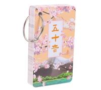 CHICAMPERA Tarjetas de Práctica de Gojūon y Vocabulario Japonés Diseño Práctico Acabado Seguro para Uso en Oficina Transporte Público y Estudio Personal