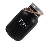 CHICAMPERA Tarro Alcancía De Cristal Estructura De Hierro, Funcional para Ahorrar Dinero y Decorar Espacios Familiares Trabajo