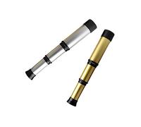 CHICAMPERA Telescopio Monocular Pirata para Niños, 2 Piezas Metálicas Dorado y Plateado, Retráctil y Seguro, Juguetes Educativos para Viajes Al Aire Libre y Exploración Científica