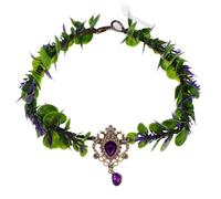 CHICAMPERA Tocado Floral de Novia Bohemio Hecho a Mano en Forma de V Cadena Frente, Ligero y Cómodo, Adecuado para Fotografía y Fiestas de Boda