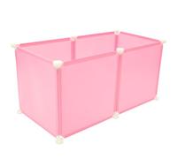 CHICAMPERA Valla para Mascotas de Resina Rosa para Hámsters y Conejos, Resistente al Desgaste y Fácil de Montar Forma Deseada, Adecuado para Uso Interior y Ejercicio Color Color Aleatorio