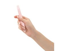 CHICAMPERA Varilla de Masaje de Cristal Natural Rosa, Herramienta de Masaje de Puntos Gatillo para Rostro y Cuello, Masajeador Gua Sha para Relajación y Activación Circulatoria