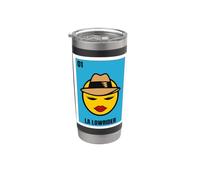Chicano Culture Design - La Lowrider Vaso térmico de acero inoxidable de doble pared