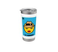 Chicano Culture Design - La Lowrider Vaso térmico de acero inoxidable de doble pared
