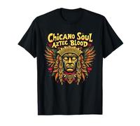 Chicano Soul Azteca Sangre Mexicana Latino Arte Camiseta