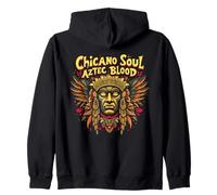Chicano Soul Azteca Sangre Mexicana Latino Arte Sudadera con Capucha