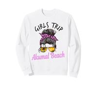 Chicas a Juego Viaje Akumal Beach México moño desordenado Sudadera