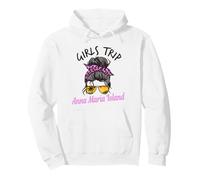 Chicas a Juego Viaje Anna Maria Island Florida Moño de Pelo desordenado Sudadera con Capucha