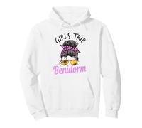 Chicas a Juego Viaje Benidorm España moño desordenado Sudadera con Capucha