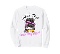 Chicas a Juego Viaje Grace Bay Beach moño desordenado Sudadera