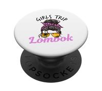 Chicas a Juego Viaje Lombok moño desordenado PopSockets PopGrip Adhesivo