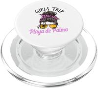 Chicas a Juego Viaje Playa De Palma moño desordenado PopSockets PopGrip para MagSafe