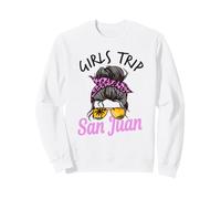 Chicas a Juego Viaje San Juan Puerto Rico moño desordenado Sudadera