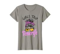 Chicas a Juego Viaje Tenerife moño desordenado Camiseta