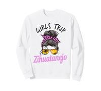 Chicas a Juego Viaje Zihuatanejo México moño desordenado Sudadera