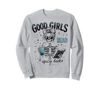 Chicas Buenas y Divertidas leen Libros picantes, Esqueletos góticos, Halloween Sudadera