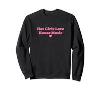 Chicas Calientes aman la música de la casa EDM Rave Techno Concierto Sudadera