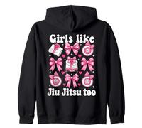Chicas como Jiu Jitsu Too Pink Bow Sudadera con Capucha