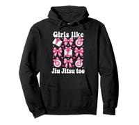 Chicas como Jiu Jitsu Too Pink Bow Sudadera con Capucha