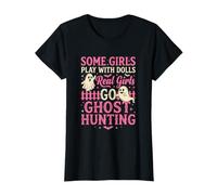 Chicas de Verdad Van a Cazar Fantasmas Divertido Halloween Paranormal Camiseta