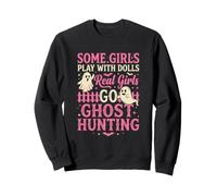 Chicas de Verdad Van a Cazar Fantasmas Divertido Halloween Paranormal Sudadera