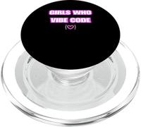 Chicas Divertidas Que Vibe Code, codificadora de IA PopSockets PopGrip para MagSafe