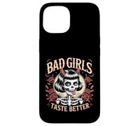Chicas malas saben mejor - Vintage Devil Rebellious Girl Carcasa para iPhone 15