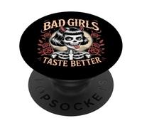 Chicas malas saben mejor - Vintage Devil Rebellious Girl PopSockets PopGrip Adhesivo