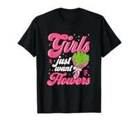 Chicas Marihuana Bud Bouquet Pot Weed Girls Just Want Flores Camiseta