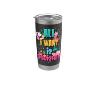 Chicas Que Ama A Squishy Colorido Todo Lo Que Quiero Es Squishies Vaso térmico de acero inoxidable de doble pared