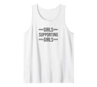 Chicas Que apoyan a Las Chicas Siempre: Texto Gris diseñado, Camiseta sin Mangas