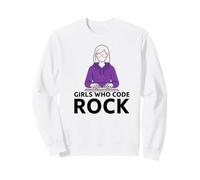 Chicas Que Codifican Rock Programador Computadora Codificación Vida Sudadera