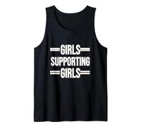 Chicas Que Siempre apoyan a Las Chicas: Texto Blanco. Camiseta sin Mangas