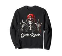 Chicas Rock Esqueleto Punk Rock Chica RockMetal Sudadera