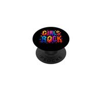 Chicas Rock, Rock'n Roll Girl Rock Star Punk Rock Gráfico PopSockets PopGrip Adhesivo