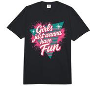 Chicas Solo Quieren Divertirse Retro 80s Nostalgia Noche Comfort Colors Adult Heavyweight T-Shirt