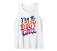 Chicas, Soy una Chica Sucia, Mud Run, Muddy Queen, Mudder Buddies Camiseta sin Mangas
