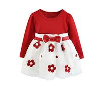 Chicas Vestido De Verano 2026 Niñas Niños Pequeños Patchwork Vestidos Largos De Tul Flor Manga Ropa Bebé Niñas Vestido Informal Veraniego Elegante Regalo para Niñas