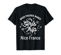 Chicas Viaje Babes Vacaciones Viajes Niza Francia Camiseta