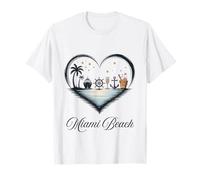 Chicas Viaje Crucero Vacaciones Viajes Miami Beach Camiseta