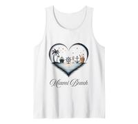 Chicas Viaje Crucero Vacaciones Viajes Miami Beach Camiseta sin Mangas