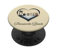 Chicas Viaje Crucero Vacaciones Viajes Pensacola Beach PopSockets PopGrip Adhesivo